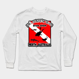 Big Sunken Butt Dive Shop Long Sleeve T-Shirt